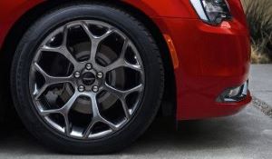 Red Chrysler 300 Tire